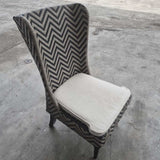 Arhaus Outdoor Chevron Dining Chairs