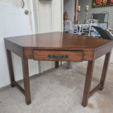 Wood Writing Corner Desk With Drawer