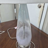 Pair Of Glass Teardrop Table Lamps