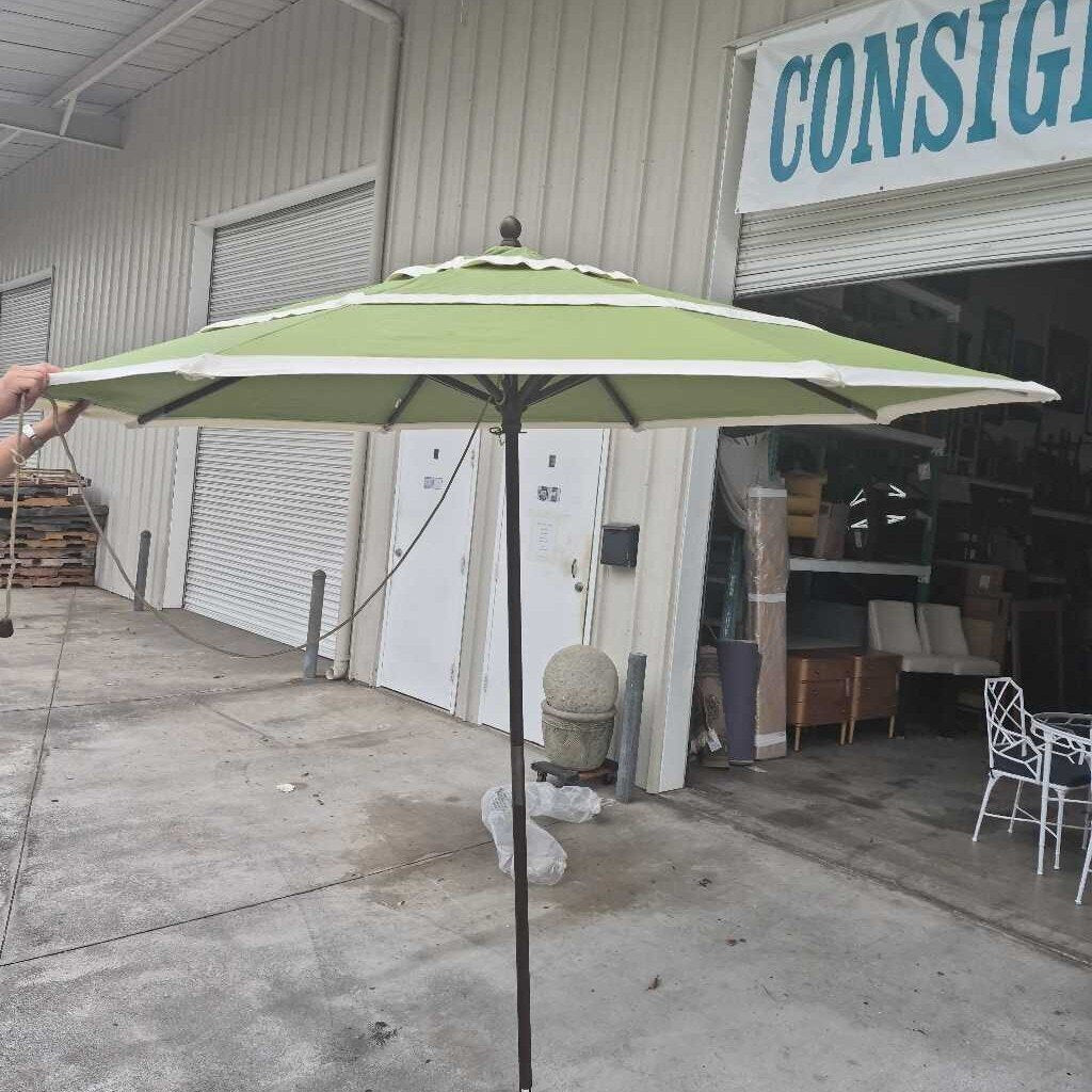 Large Green Outdoor Umbrella – Furnishings By Debi