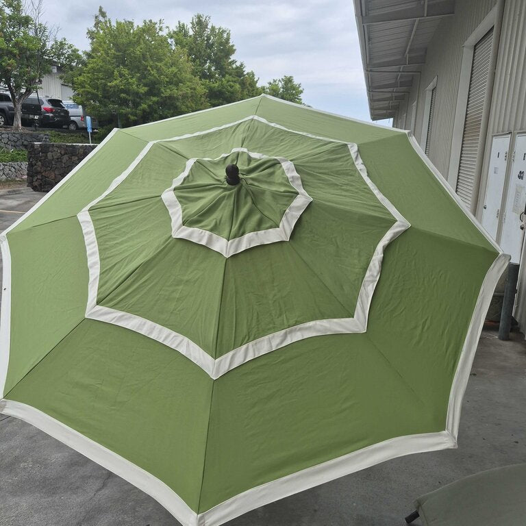 Large Green Outdoor Umbrella – Furnishings By Debi