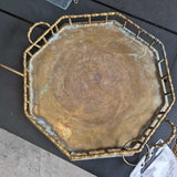Vintage Octagonal Metal Tray