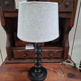 Stylish Table Lamp with Grey Fabric Shade