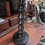 Stylish Table Lamp with Grey Fabric Shade