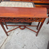 Carved Wood Console Table