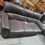 Brown Leather Sofa