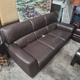 Brown Leather Sofa