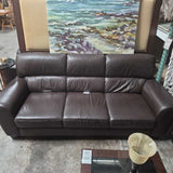 Brown Leather Sofa