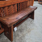 Solid Wood Rustic Bench Live Edge
