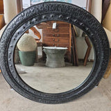 Round Black Wall Mirror