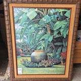 Framed Tropical Garden Artwork