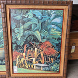 Framed Tropical Landscape Art