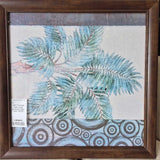 Framed Palm Leaf Artwork