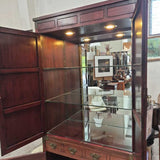Rosewood Armoire with Brass Hardware