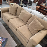 Beige Upholstered Sleeper Sofa