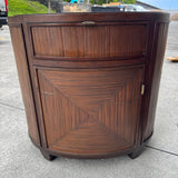 Vintage McGuire Oval Nightstand Pair