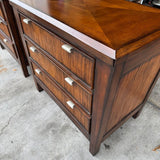 Vintage 3-Drawer Nightstand Pair