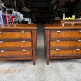 Vintage 3-Drawer Nightstand Pair