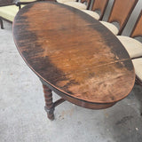 Oval Dining Table With 1 Leaf