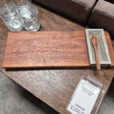 Decorative Wooden Tray with Spoon