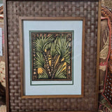 Framed Palm Leaf Print by Loebel-Fried
