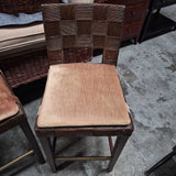 Woven Accent Chair with Cushion