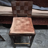 Woven Accent Chair with Cushion