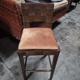Woven Accent Chair with Cushion