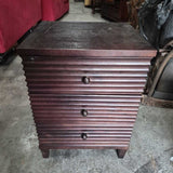 Vintage Wooden Side Table with Drawers