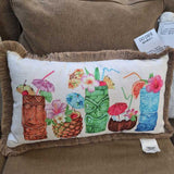 Tommy Bahama Tropical Drink Themed Pillow