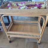 Rattan Serving Cart