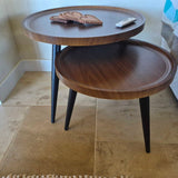 Pair Of Round Nesting Side Table