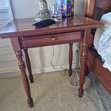 Pair Of Red Wood Bedside Table