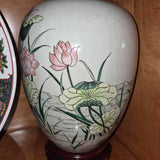 Chinese Lotus Design Porcelain Jar