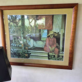 Framed Tropical Veranda Scene