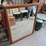 Large Wooden Mirror with Frame