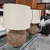 Vintage Rattan Table Lamps