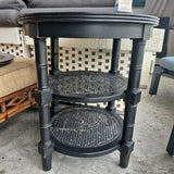 Black Round Side Table