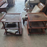 Square Side Table Pair