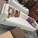RH Cream Curved Sofa