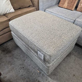 Gray Fabric Ottoman