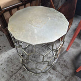 Octagonal Metal Side Table