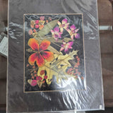Black Leaf Print