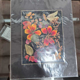 Black Leaf Print