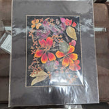 Black Leaf Print