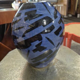 Blue Decorative Geometric Vase