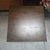 Wooden Nightstand with Two Drawers