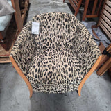 Leopard Print Barrel Chair