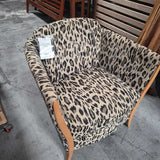 Leopard Print Barrel Chair