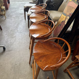 Koa Wood Bar Stools Set Of 4
